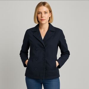 Marina Yachting Women’s Navy Double-Breasted Peacoat Size 42 L